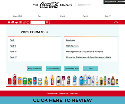 The Coca-Cola Company Form 10-K